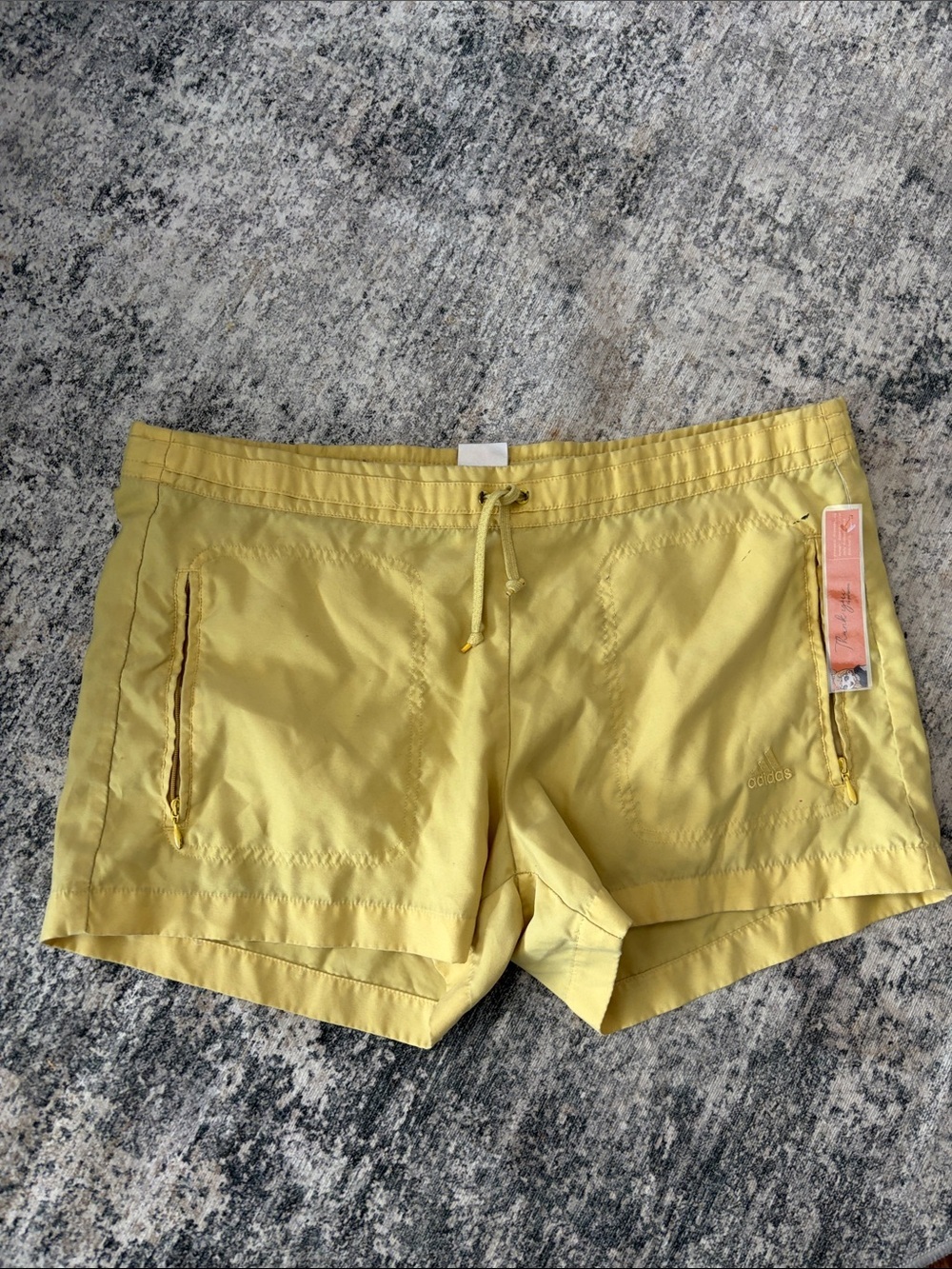 adidas Lemon Yellow Women's Athletic Shorts